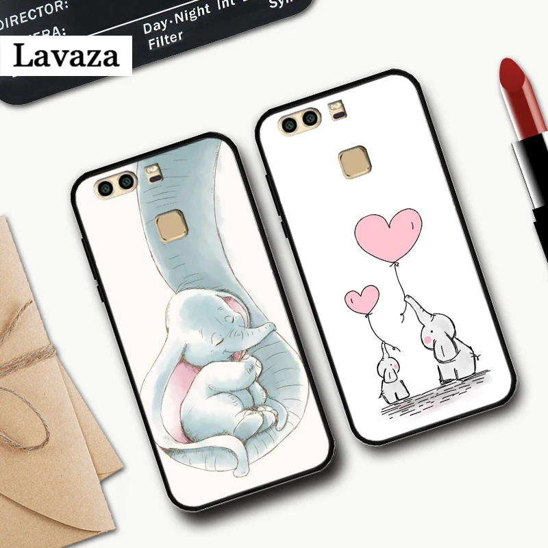 Милый силиконовый чехол С Рисунком Слона для Huawei P8 Lite 2015 2017 P9 2016 Mimi P10 P20 Pro P Smart Z 2019
