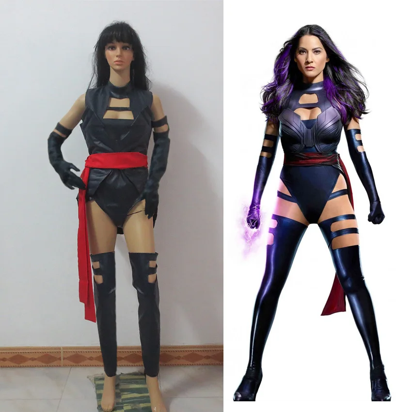 Костюм для косплея Apocalypse Psylocke женщин сексуальный взрослый костюм психоделия