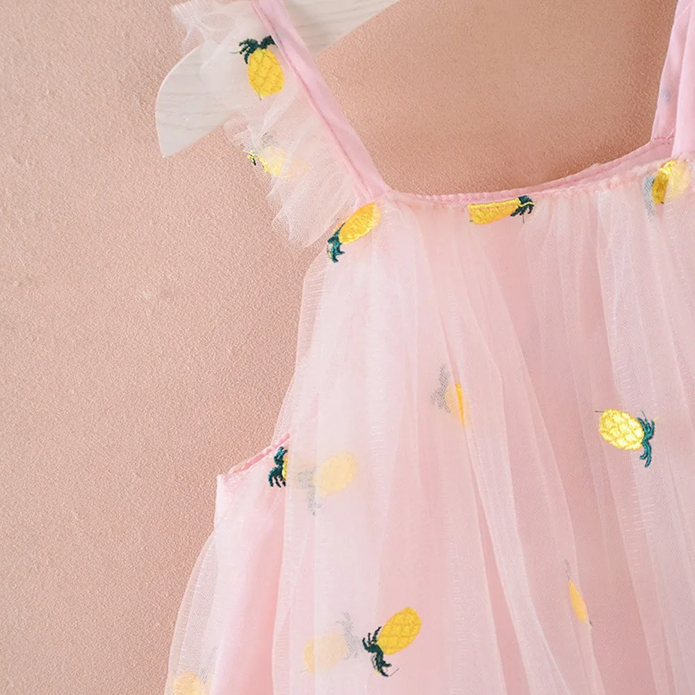 Новинка 2019 года Модная детская одежда Платье для новорожденных девочек с