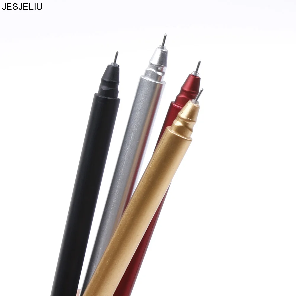 

1 pc Creative Metal Handle Gel Pen Writing Pens Material Escolar Korean School Supplies Colored Gel Pens