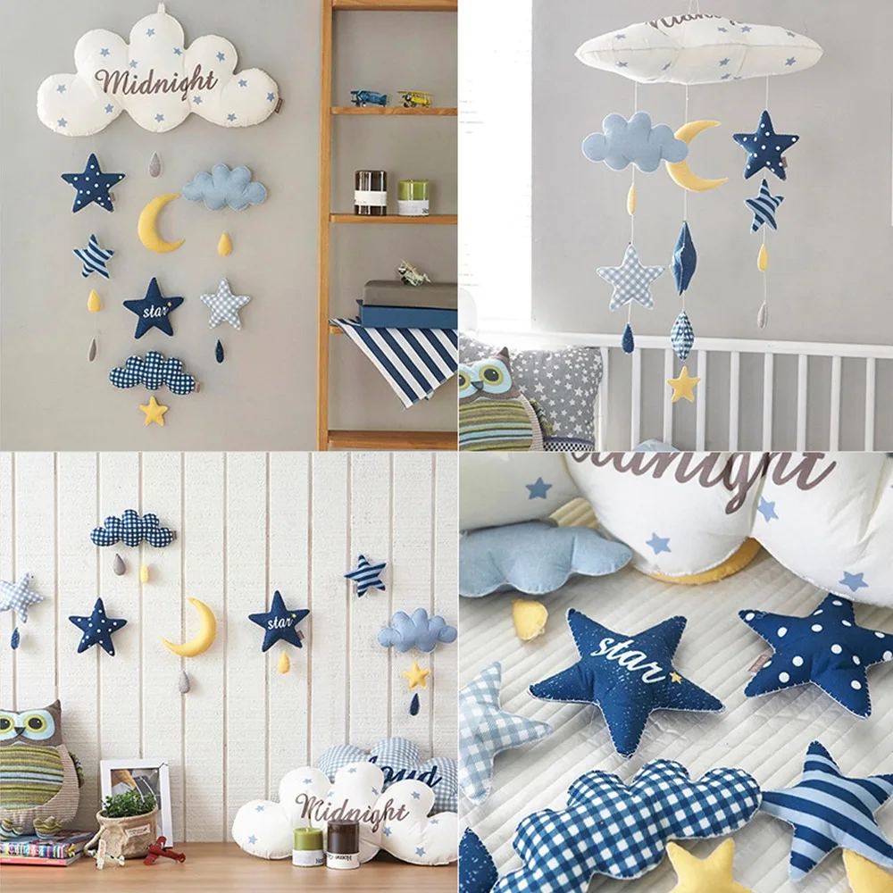 Шарики с облаками звездочки ракеты ручная работа материал посылка детская