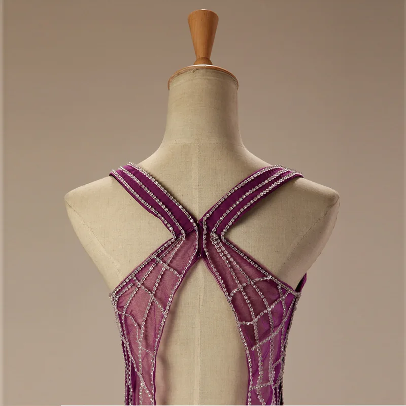 Сексуальное платье в пол для матери невесты ТРАПЕЦИЕВИДНОЕ на бретелях-спагетти