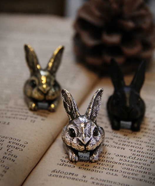 Оптовая продажа уникальное модное регулируемое кольцо в виде кролика