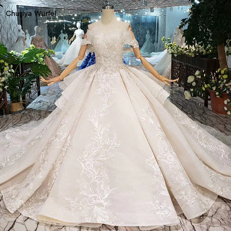 LS20430 Специальное свадебное платье с рюшами и маленькой рубашкой со шнуровкой