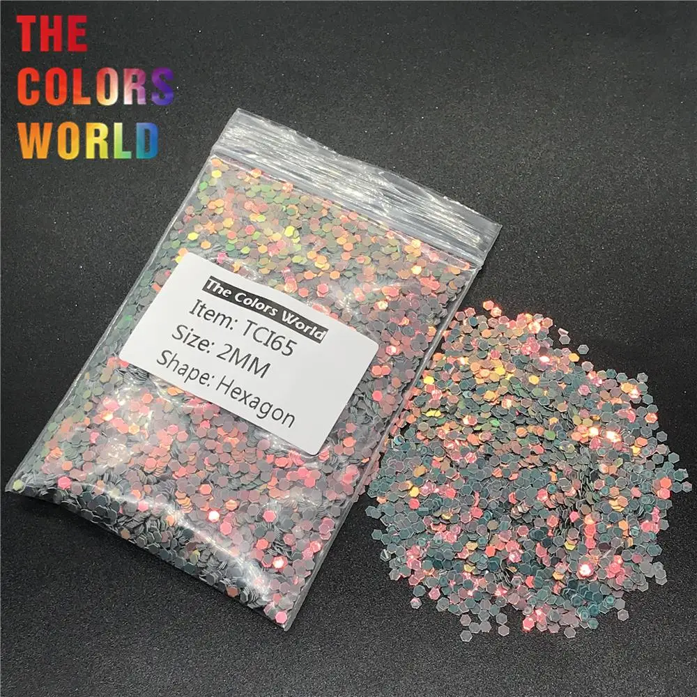 Радужный перламутровый дизайн ногтей TCI65 синий серый цвет с золотым светом