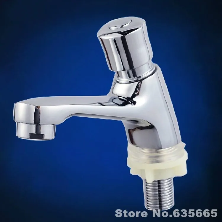 Одиночный пресс для холодной воды с таймером самозакрывающийся кран