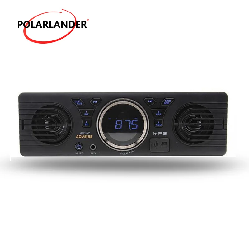 Автомобильный Bluetooth радиоприемник 12 В FM радио USB SD AUX стерео AV252 встроенные 2