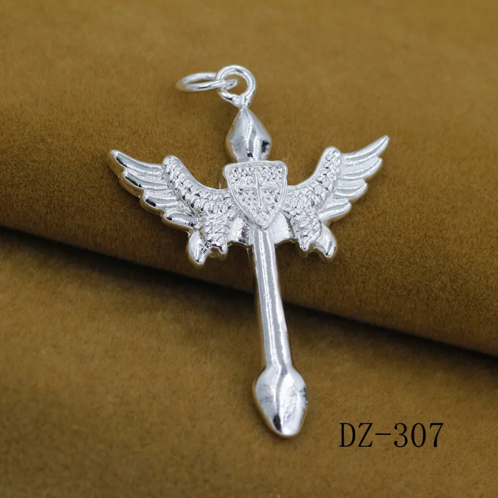 Женский кулон в виде ангельских крыльев Серебряный креста|silver angel wings|angel wing silver