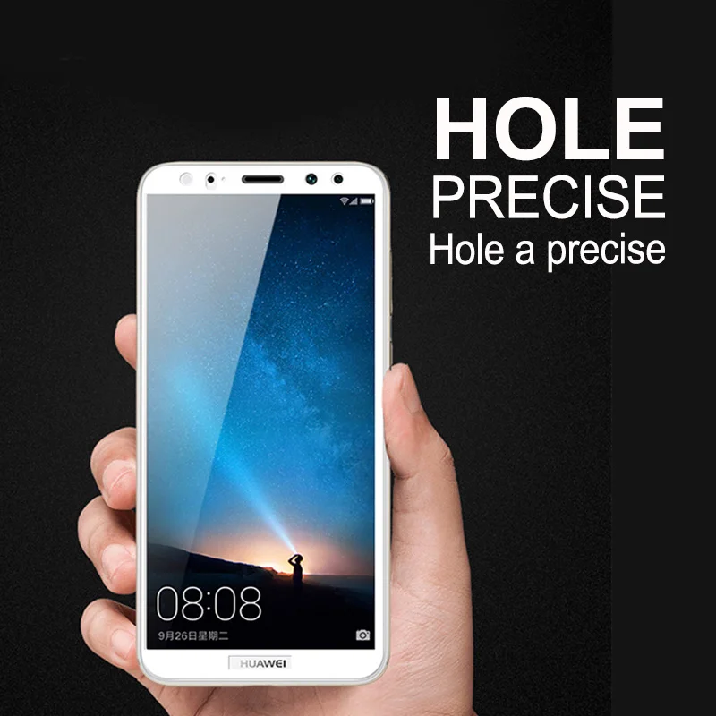 9H для Huawei Mate 10 lite Полное покрытие Защитная пленка экрана из закаленного стекла pro