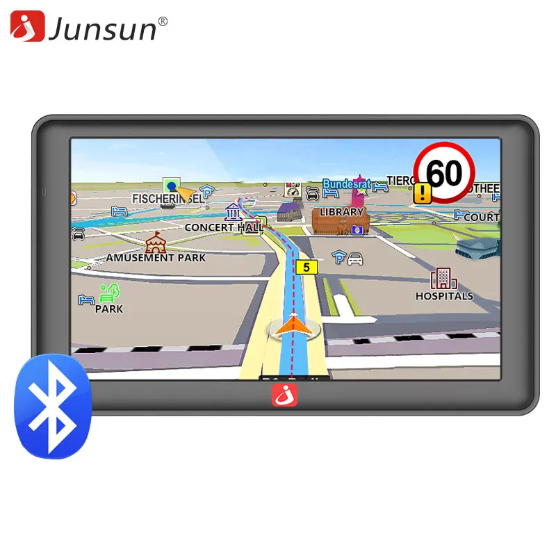Навигаторы Junsun 7 дюймов HD Автомобильный GPS Навигации FM MP3/MP4 Плееры Навител/Европа
