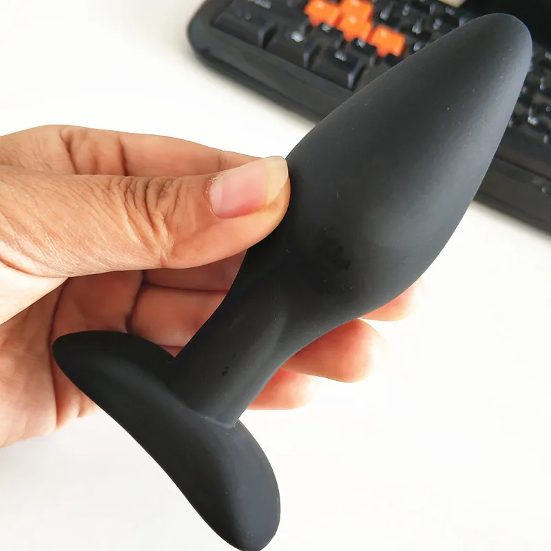 30-45mm Sexy Black Silicone Anal Plug Massage Adult Gay Sex Toys For Women Man Buttplug sexo anal butt plug erotic toys Products | Красота и