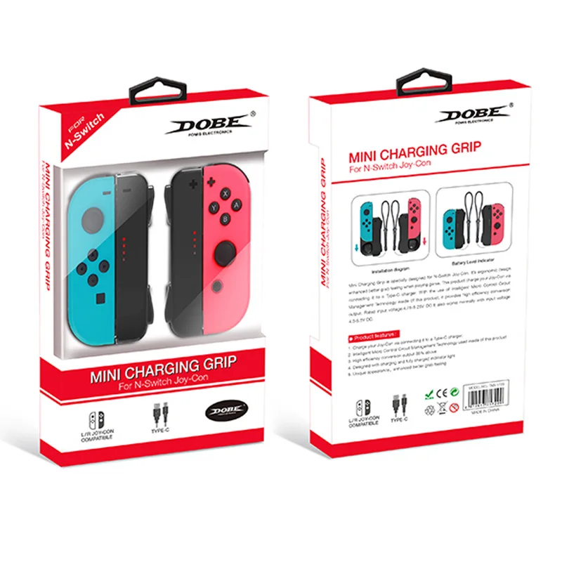 Мини контроллер джойстика для Nintendo Switch Joy con зарядное устройство Dock Station|Зарядные