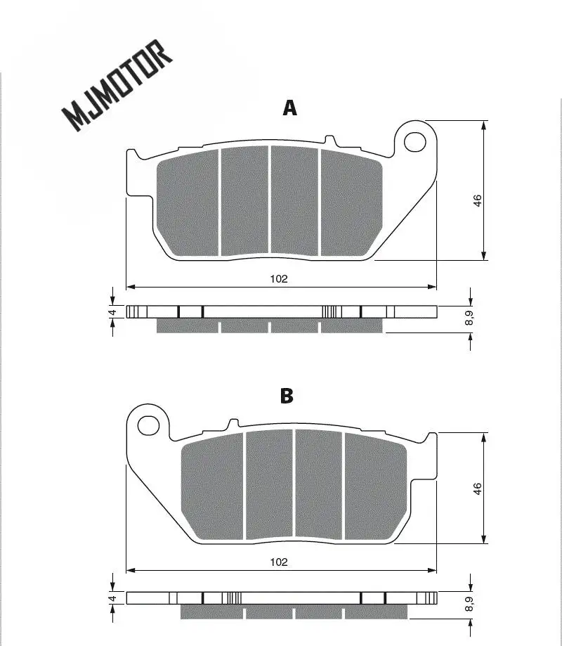 Комплект тормозных колодок для HARLEY XL 50 883 1200 SPORTSTER запчасти низкодорожных
