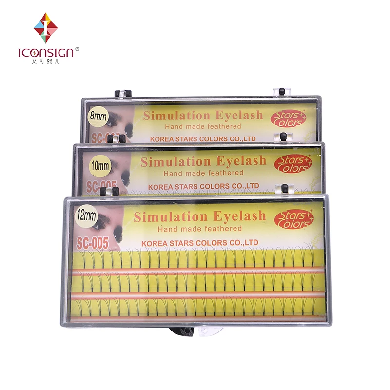

5 boxes/lot Natrual 0.10mm 3D Silk Lashes False handmade Eye lashes Make Up Eyelash Extension