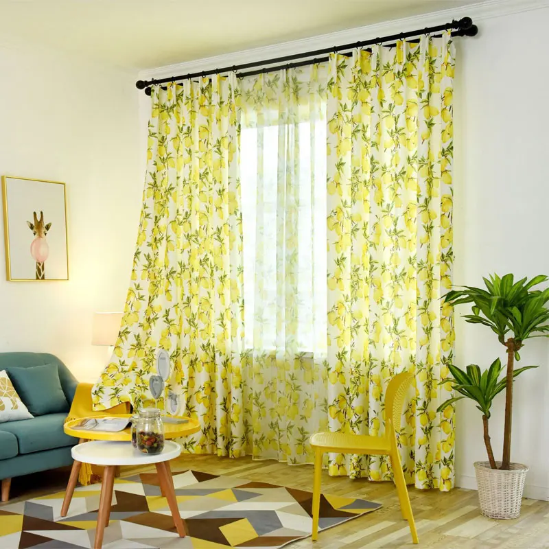 Новинка 2019 тюлевые занавески для сада маленькие свежие готовые гостиной спальни