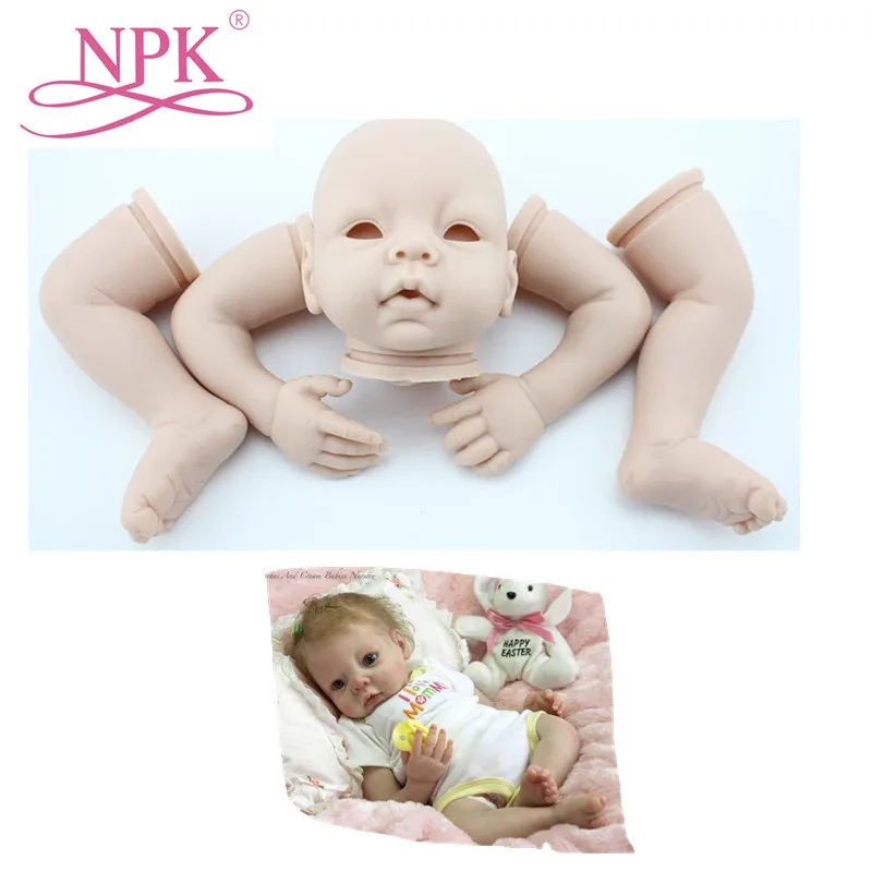 NPK Reborn Baby Doll Kit Силиконовая виниловая головка 3/4 руки и ножки для 22 &quotкуклы малышей