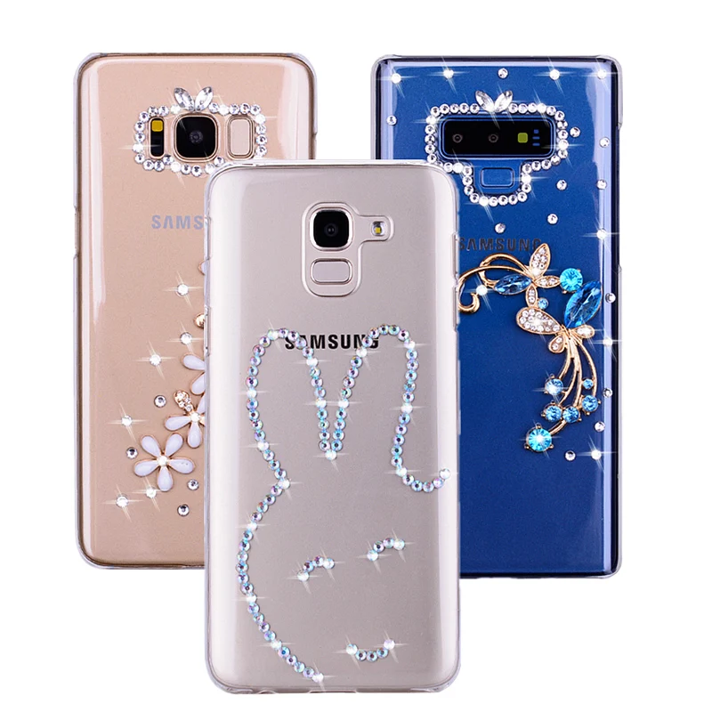 Блестящий чехол с кроликом для Samsung Galaxy J6 Plus J4 2018 s10 s10e M20 M30 A30 A50 A3 A5 A7 J3 J5 J7 2017