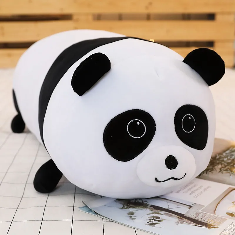 panda Милые животные плюшевые игрушки мягкие Kawaii животные мультфильм Единорог панда морской лев Длинная Подушка прекрасный подарок для детей Детские - Цвет: panda
