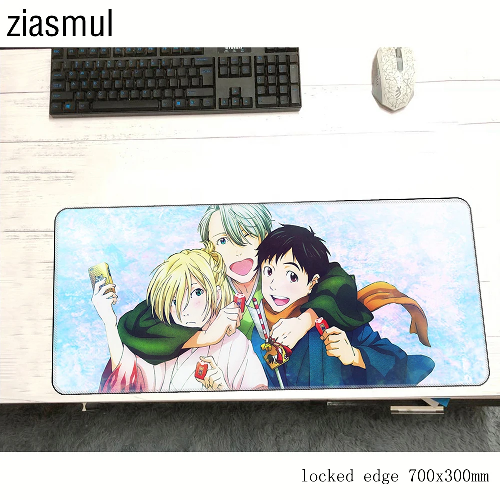 Коврик для мыши yuri со льдом коврики 700x300x3 мм восхитительный компьютерной игровые