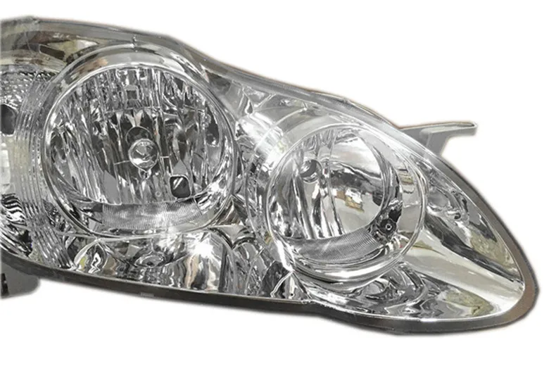 Ownsun оригинальная замена Chorme корпус галогенные фары для Toyota Corolla EX 2004-2009