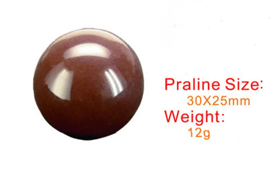 1 шт. 24 полости 3D форма шара твердая поликарбонатная для шоколада инструмент