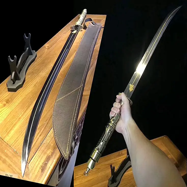 Сильная металлическая ручка KungFu Dao WuShu острый меч катана высокие клинок из