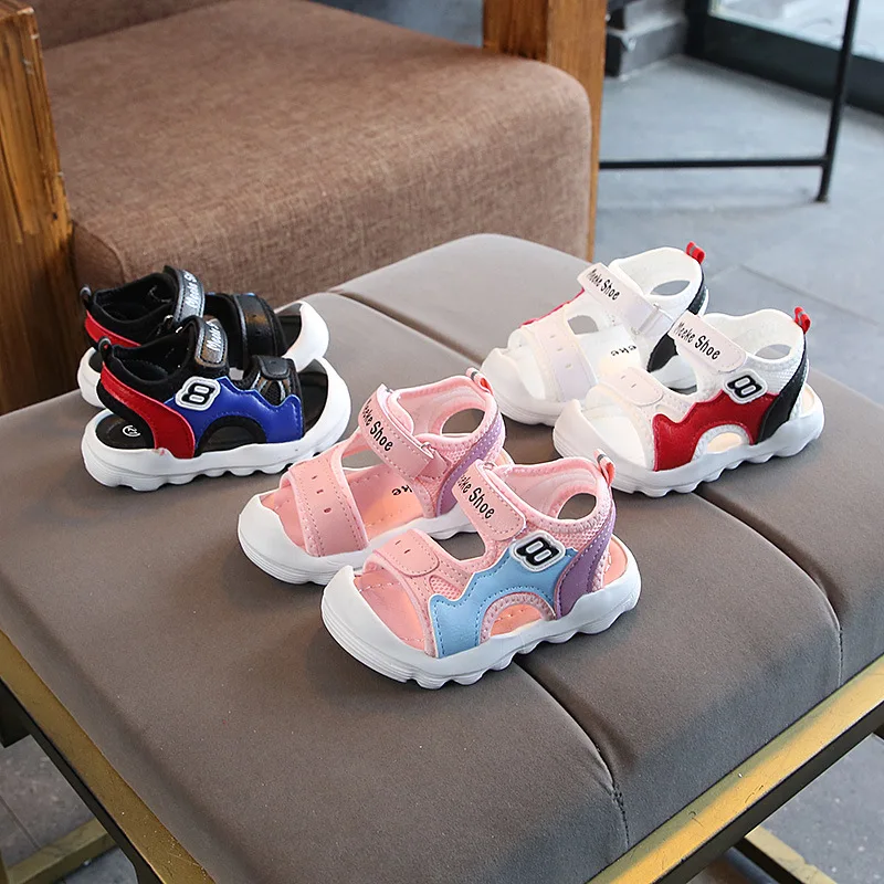 Новые детские сандалии наивысшего качества нескользящая Мягкая пляжная обувь