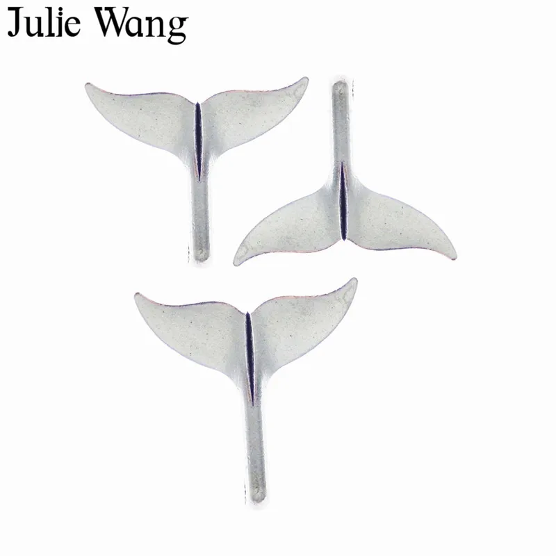 Julie Wang 10 шт. сплав рыбий хвост каудальные ласты амулеты для ожерелья подвески