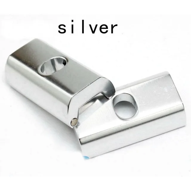 C silver 1 пара Aceoffix петля зажим пластина с магнитом+ Петля зажимной рычаг для велосипеда Brompton магнит c пряжкой 31 г - Цвет: C silver
