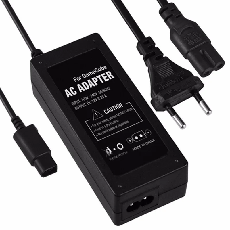 Fonte de Alimentação para Nintendo para Gamecube Carregador para Ngc Vídeo Game Console dc Adaptador 100-240v 60hz 0.6a ue Eua ac –