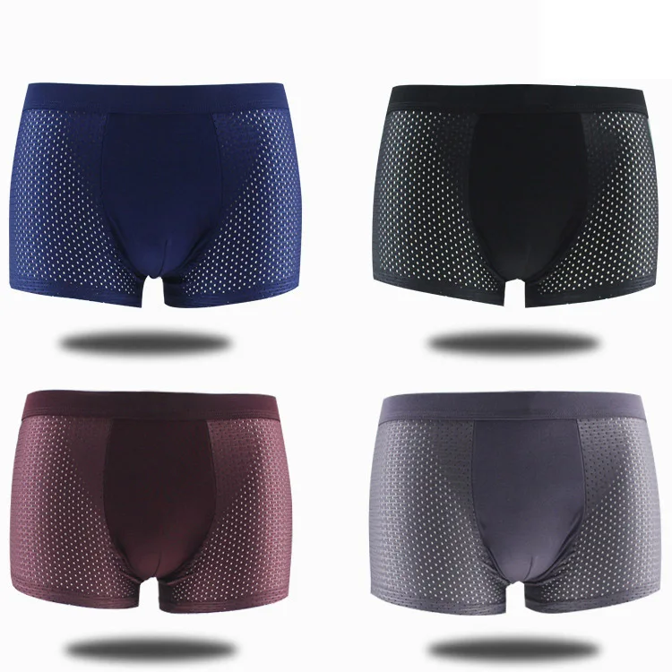 Sexy underwear Men Mesh Shorts plus size Solid Men's Clothing panties shorts Sexy fat guy 100kg mens shorts nsnk01