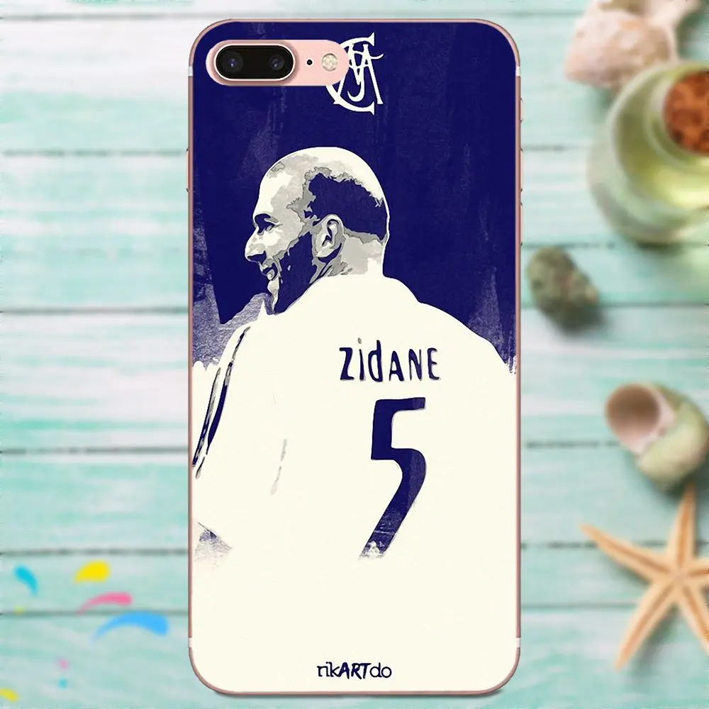 Для Apple iPhone X XS Max XR 4 4S 5 5C 5S SE 6 6S 7 8 Plus Мягкий ТПУ чехол для телефона Zidane Football |