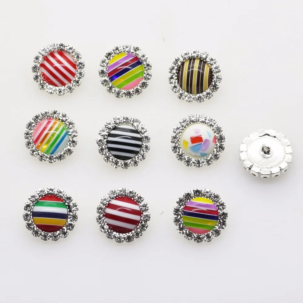 10 шт./упак. оптом 16 мм пуговица с плоской задней стороной смешанных цветов