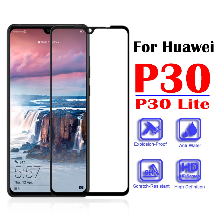 Закаленное стекло для huawei p30 lite защитное p 30 light p30lite защитная пленка экрана камеры