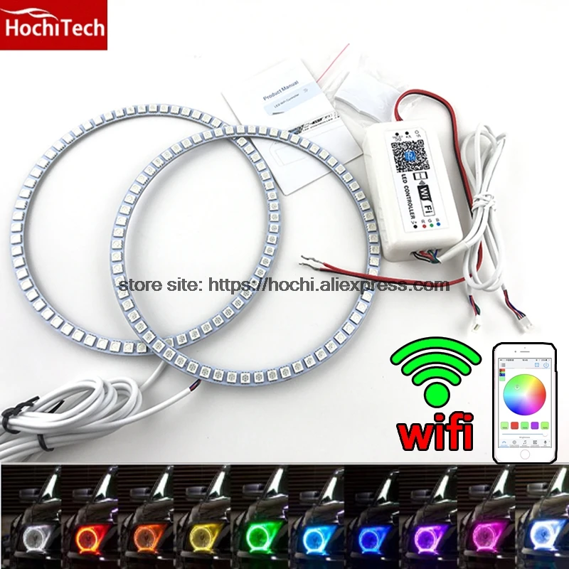 HochiTech отличные разноцветные кольца с гало RGB набор для стайлинга автомобиля