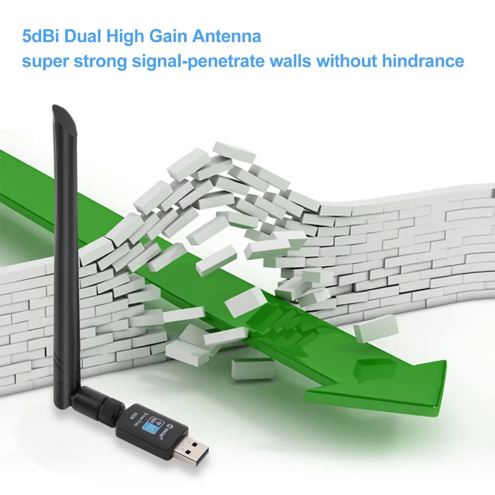 VONTAR USB WiFi адаптер 300 м 1200 м 1750 м с высоким коэффициентом усиления 5 дБи Wifi антенна сетевая карта Поддержка Windows Mac tv BOX 802.11AC n/g/b