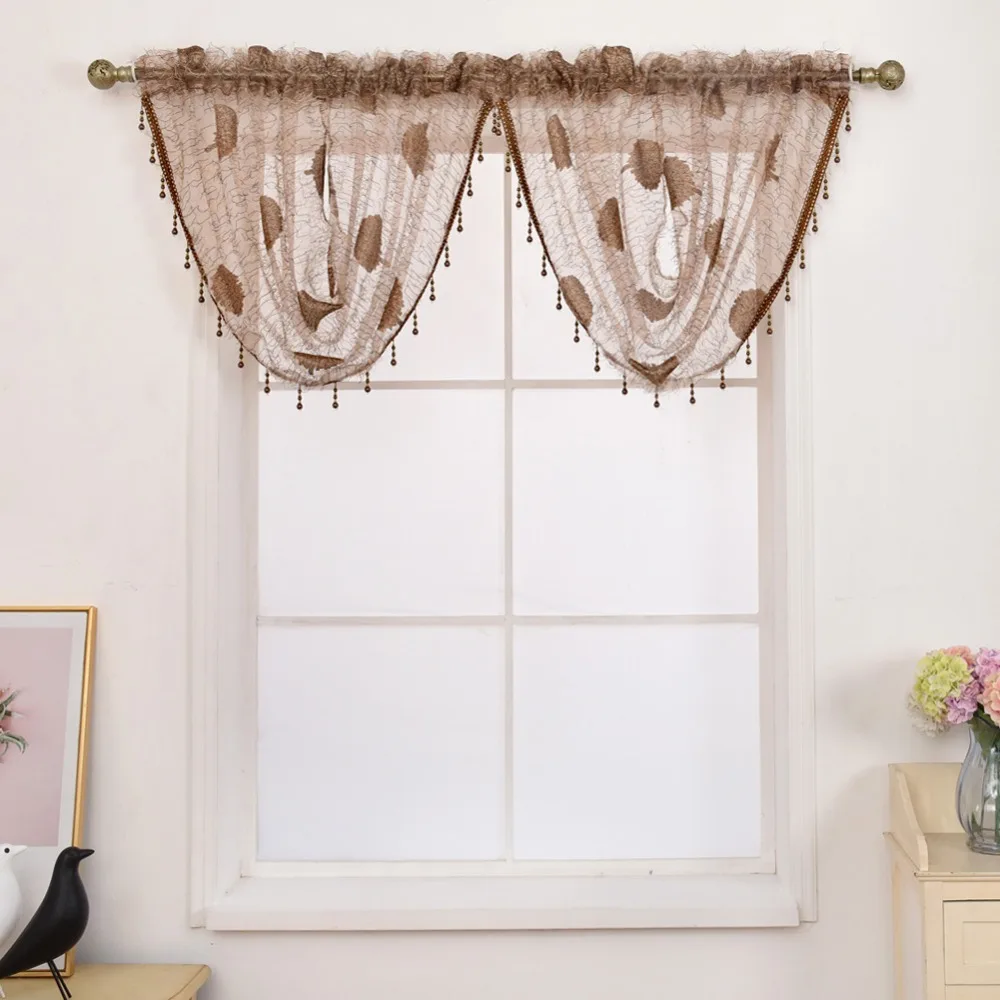 NAPEARL натуральный Универсальный Тюль водопад подзор бусина окно занавес