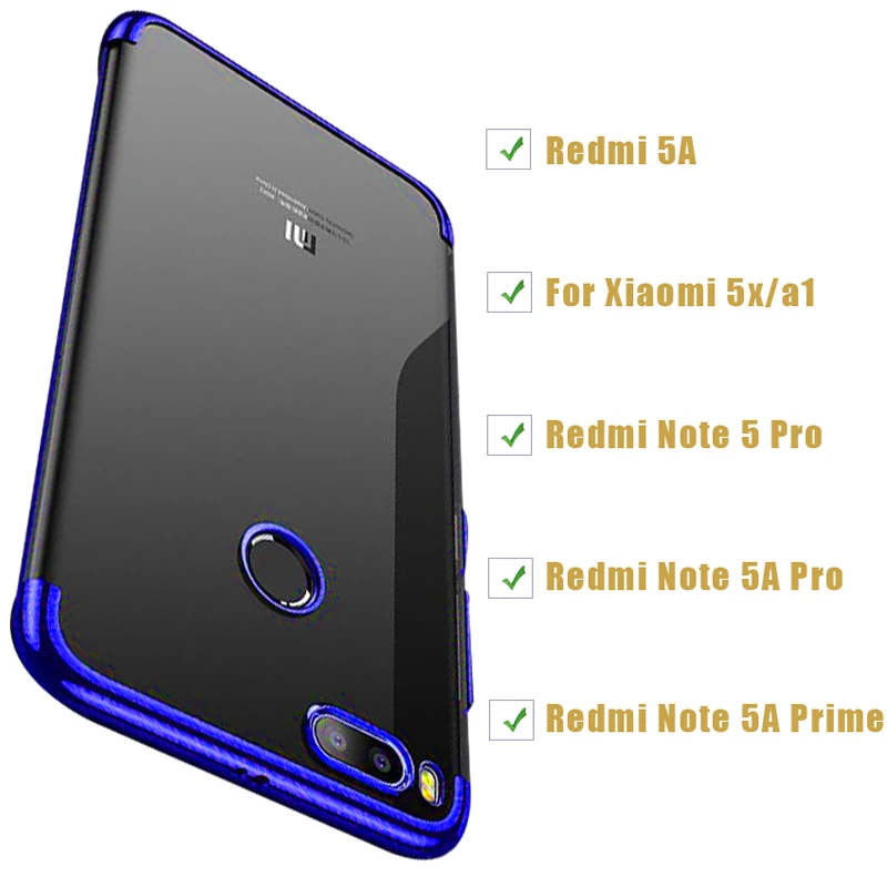 Case on ksiomi redmi 5a for xiaomi 5x cover phone note 5 a pro prime cases silicon mi note5 xiomi xiami a1 xaomi bumper thin |
