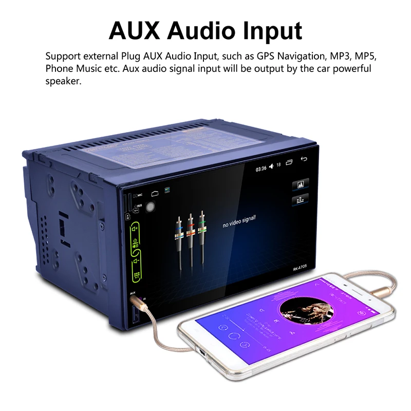 Авто 7 дюймов автомобиля радио QUAD Core Android 2 Дин Bluetooth Радио Цифровой Сенсорный