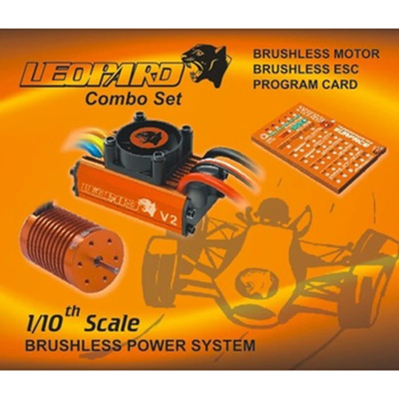 LEOPARD 60A ESC + 13T 3000KV бесщеточный двигатель программная карта 1/10 Автомобиль Грузовик