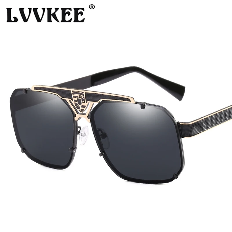 LVVKEE, высокое качество, очки для вождения, модные, фирменный дизайн, металлическая оправа, мужские солнцезащитные очки для мужчин, защита от солнца, UV400 Oculos de sol