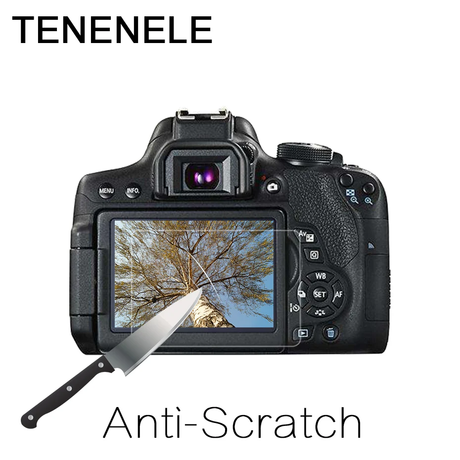 TENENELE защита для экрана Canon EOS 200D Rebel SL2 закаленное стекло ЖК защитная пленка HD