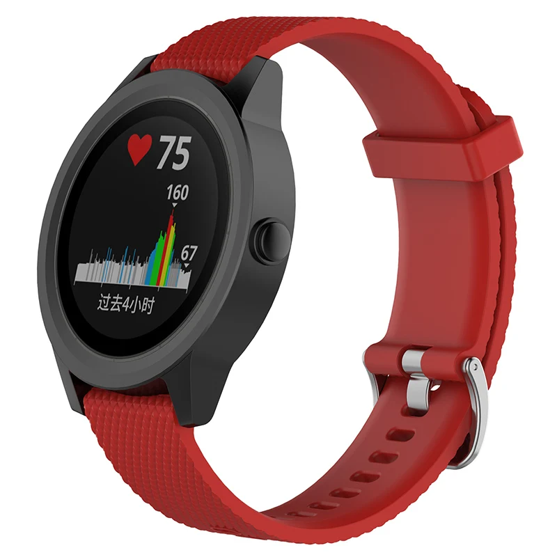 Цветной клетчатый мягкий силиконовый ремешок для наручных часов vivoactive3 vivomove HR