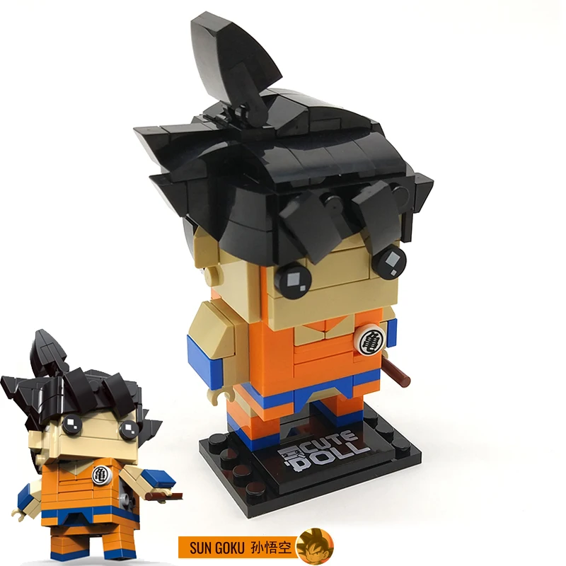 Brickheadz Dragon Ball Z Супергерои Железный человек Marvel Супер Герои фигурки Бэтмена