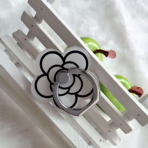 White Flower Универсальный палец кольцо смартфон мобильный телефон ручной пентаграмма настольная подставка для iPhone 6 Xiaomi mi8 держатель попсокет для телефона на телефон - Цвет: White Flower