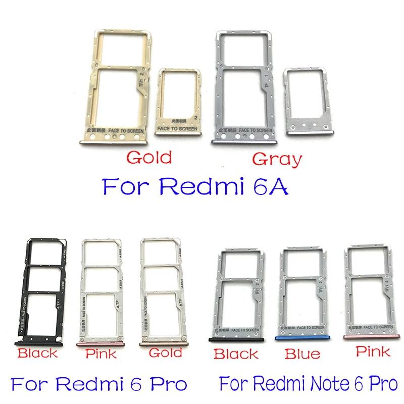 Держатель для sim карт держатель лотка адаптер Xiaomi Redmi Note 5A 5 7 6 Pro|Адаптеры SIM карт| |