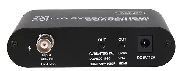 HD видео конвертер AHD/CVI/TVI вход в HDMI/VGA/выход CVBS AHD1509
