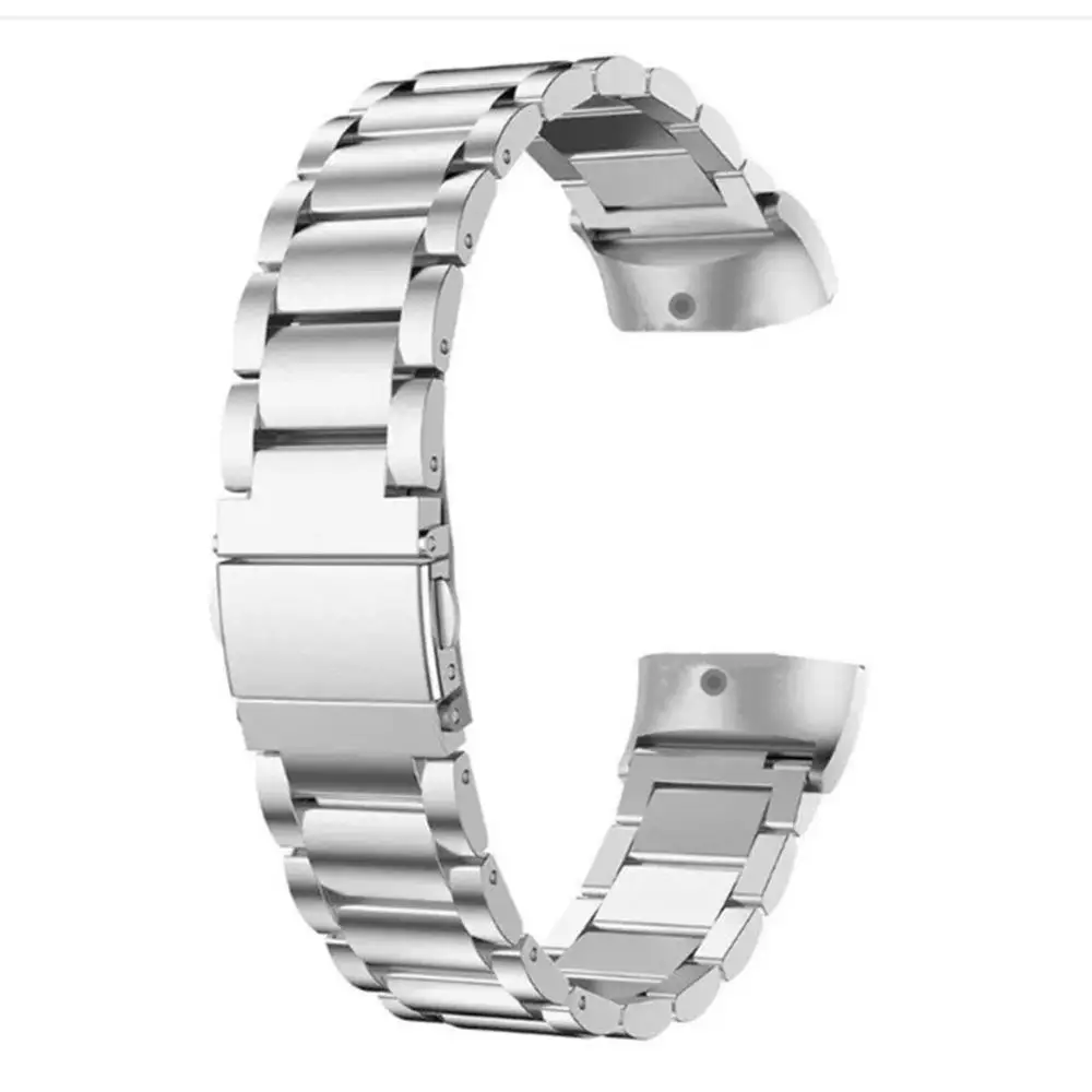 Silver Steel Сменный ремешок для Huami Amazfit Cor 2, умный Браслет, металлический, Милан, нержавеющая сталь, холст, только ремешок для Huami Amazfit Band 2 - Цвет: Silver Steel