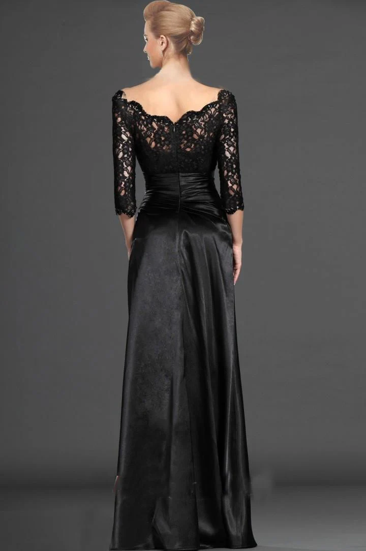 

three quarter sleeves mother of the bride dresses 2017 custom make robe de soiree free shipping