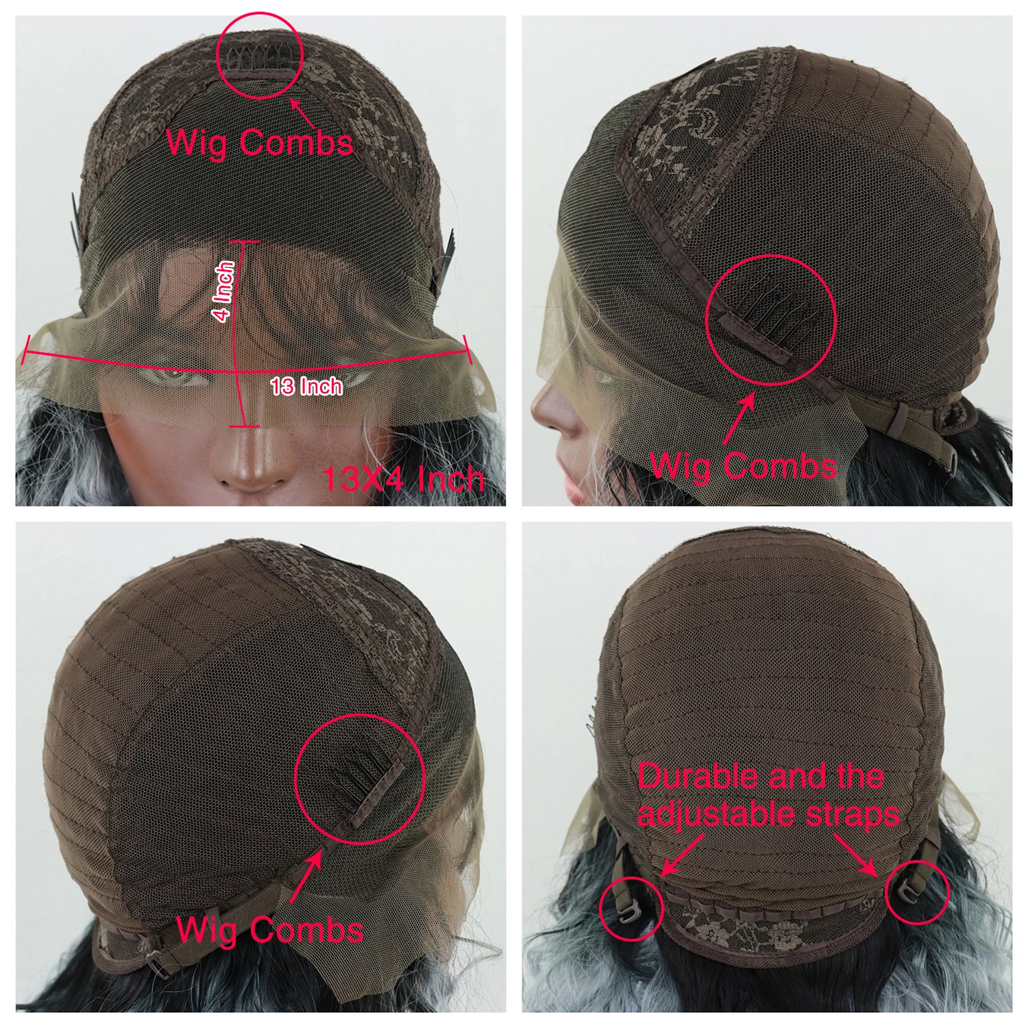 Фронтальный парик косплей синтетические парики на кружеве с волосами младенца